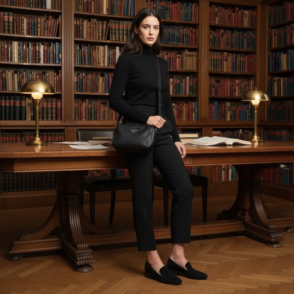 Chloé Loafers Black Suede Lauren size 38 - Picture 7 of 7